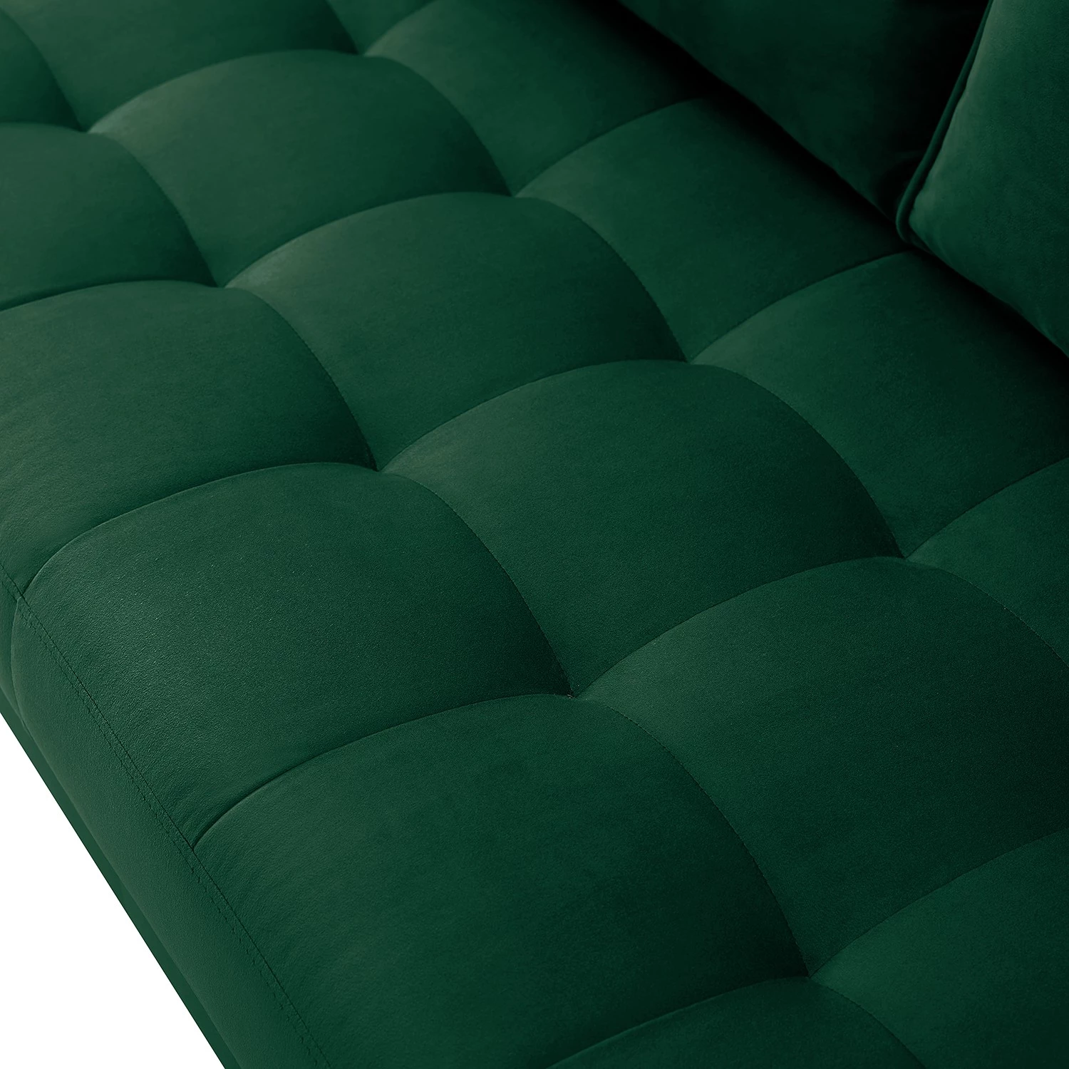 Jack & Alice Canapé Pirk (2 places) - Velours - Vert foncé 6 Jack & Alice Canapé Pirk (2 places) - Velours - Vert foncé – Image 6