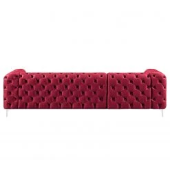 Jack & Alice Canapé d’angle Leominster - Velours - Bordeaux - Méridienne longue à gauche (vue de face) 17 Jack & Alice Canapé d’angle Leominster - Velours - Bordeaux - Méridienne longue à gauche (vue de face) -Canapés Soldes Magasin 1000176174 190607 15400300020 GALLERYIMAGES P000000001000176174