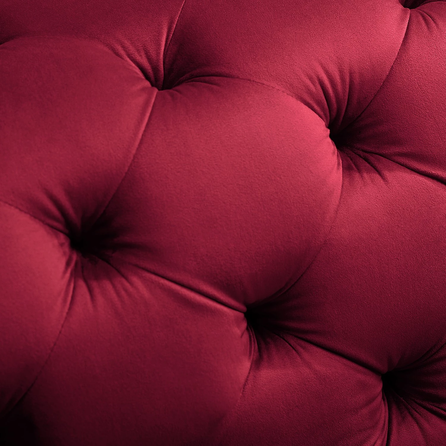 Jack & Alice Canapé d’angle Leominster - Velours - Bordeaux - Méridienne longue à gauche (vue de face) 9 Jack & Alice Canapé d’angle Leominster - Velours - Bordeaux - Méridienne longue à gauche (vue de face) – Image 9