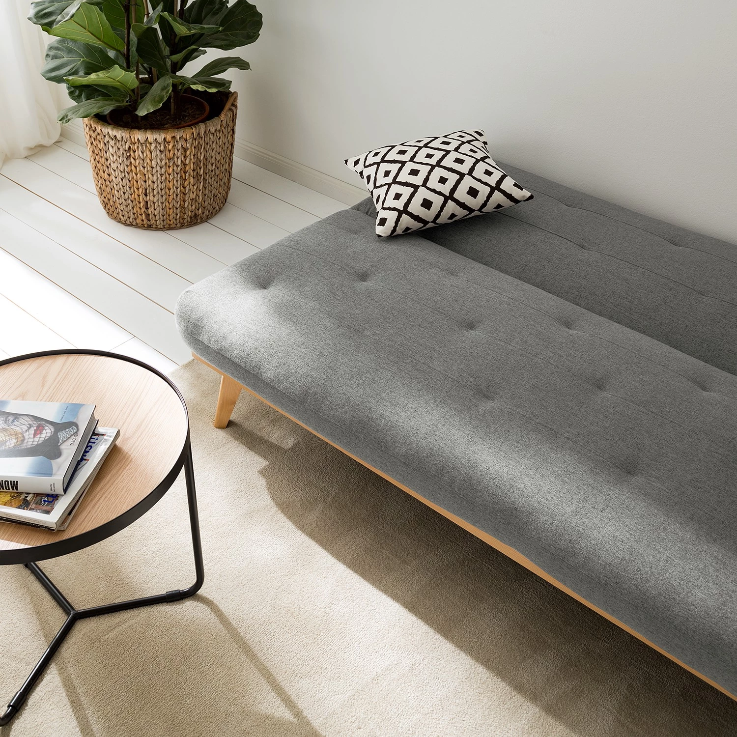 Fredriks Canapé convertible Lubei - Tissu - Gris 11 Fredriks Canapé convertible Lubei - Tissu - Gris – Image 11