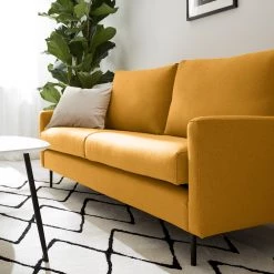 Fredriks Canapé Kenten I (2 places) - Tissu - Jaune -Canapés Soldes Magasin 1000176645 200414 13314900010 DETAILS P000000001000176645