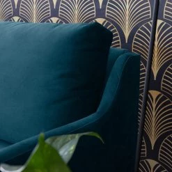 Fredriks Canapé Kenten II (2 places) - Velours - Bleu marine -Canapés Soldes Magasin 1000176646 200408 14155900006 DETAILS P000000001000176646