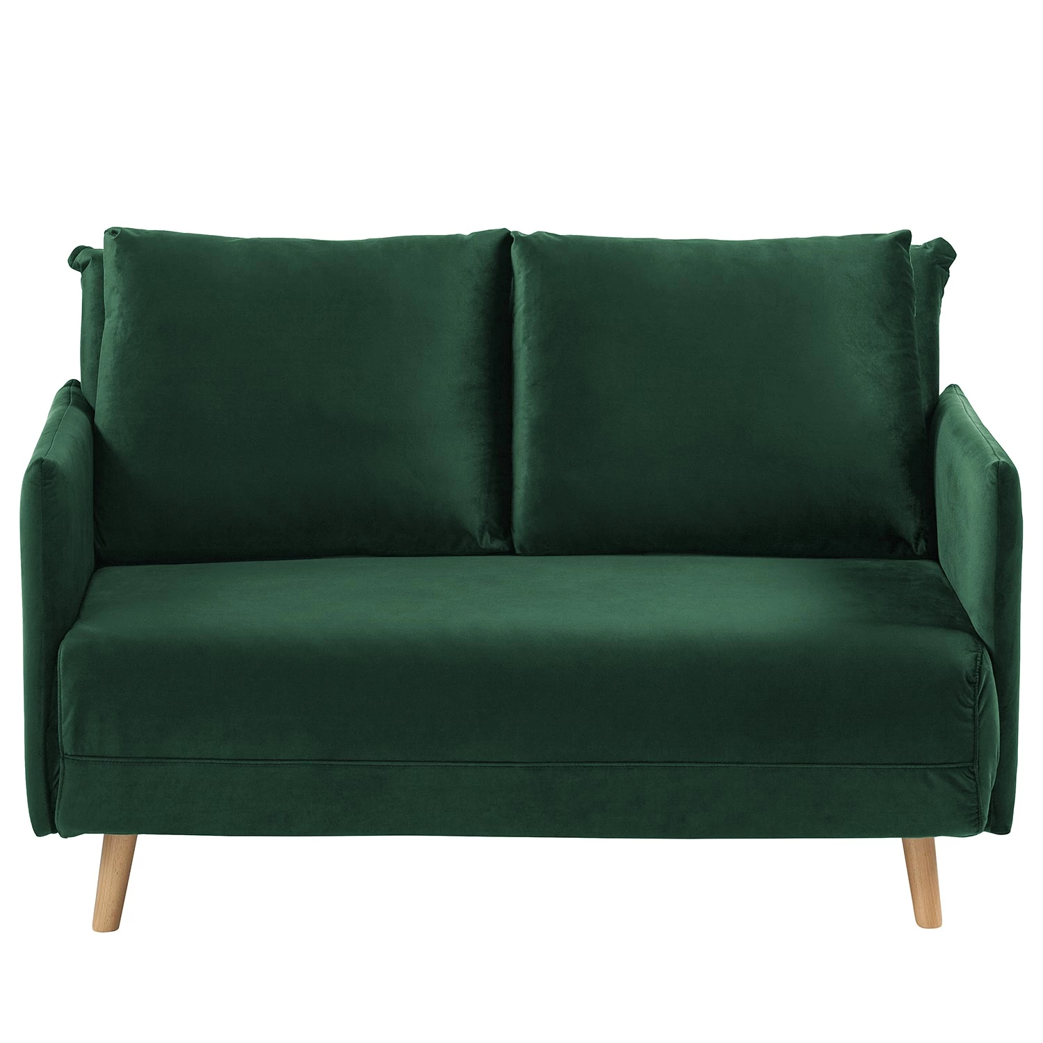 Jack & Alice Canapé convertible Lobau II - Velours - Vert foncé 5 Jack & Alice Canapé convertible Lobau II - Velours - Vert foncé – Image 5