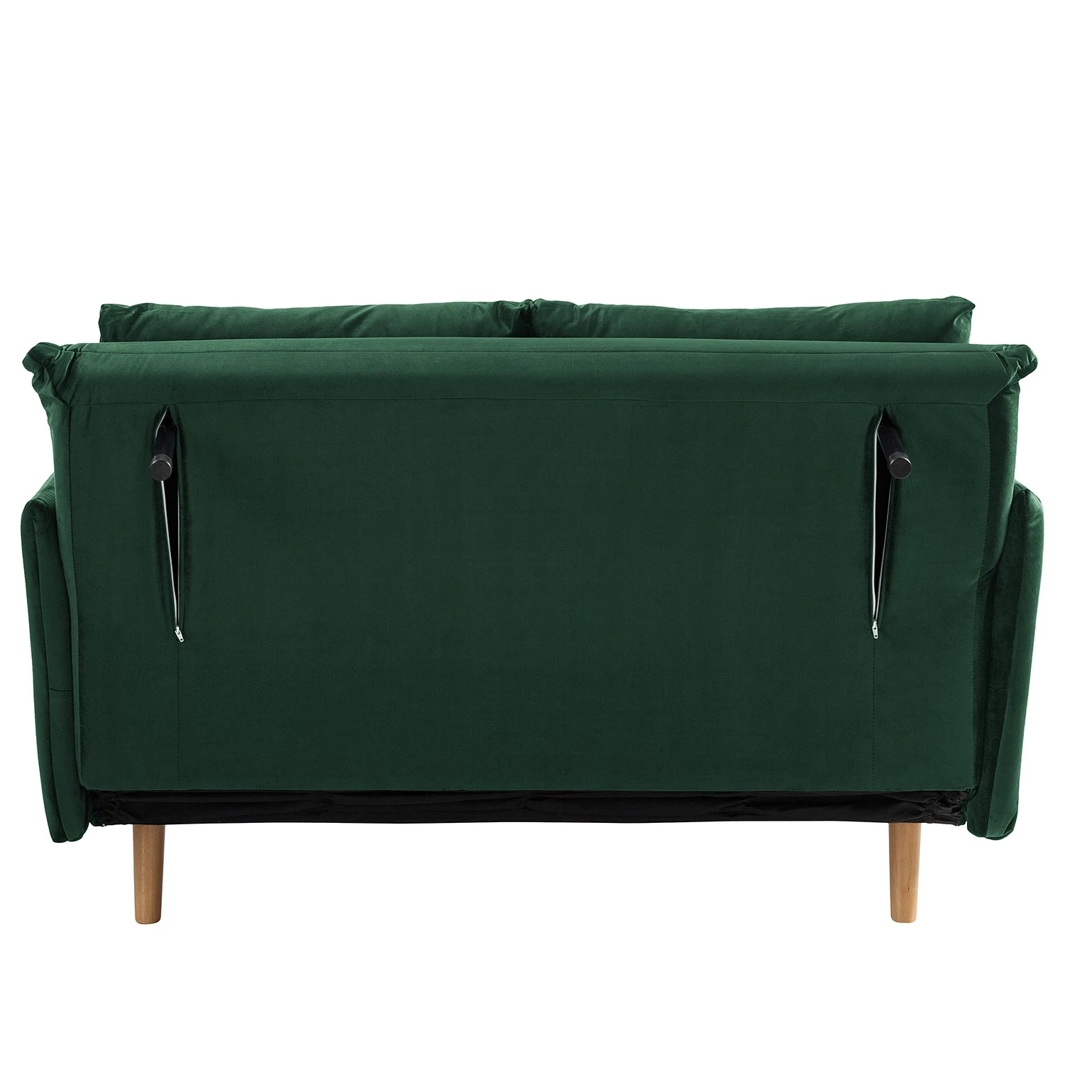 Jack & Alice Canapé convertible Lobau II - Velours - Vert foncé 8 Jack & Alice Canapé convertible Lobau II - Velours - Vert foncé – Image 8