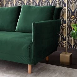 Jack & Alice Canapé convertible Lobau II - Velours - Vert foncé 30 Jack & Alice Canapé convertible Lobau II - Velours - Vert foncé -Canapés Soldes Magasin 1000176648 200408 14181300005 DETAILS P000000001000176648