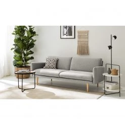 Maison Belfort Canapé convertible Lindoia - Tissu - Gris clair 19 Maison Belfort Canapé convertible Lindoia - Tissu - Gris clair -Canapés Soldes Magasin 1000176654 200409 13522600001 MOOD DETAILS P000000001000176654 mood