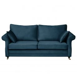 Maison Belfort Canapé Killara (3 places) - Velours - Bleu marine -Canapés Soldes Magasin 1000179148 190911 09323900588 DETAILS P000000001000179148