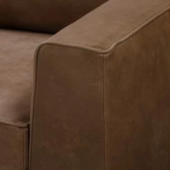 Jack & Alice Canapé Sanchez I (3 places) - Cuir Kena: Marron -Canapés Soldes Magasin 1000179229 190813 17574900055 DETAILS P000000001000179229