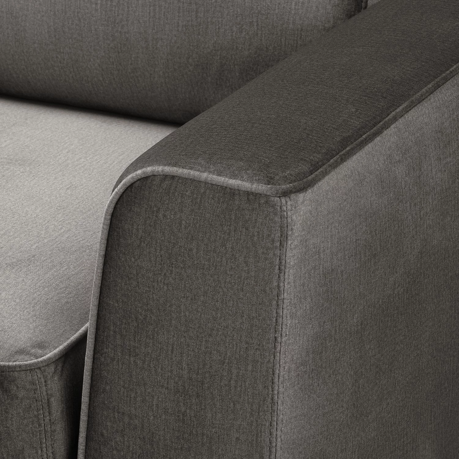 Jack & Alice Canapé Sanchez I (2/3 places) - Velours - Velours Onoli: Gris fumé 8 Jack & Alice Canapé Sanchez I (2/3 places) - Velours - Velours Onoli: Gris fumé – Image 8