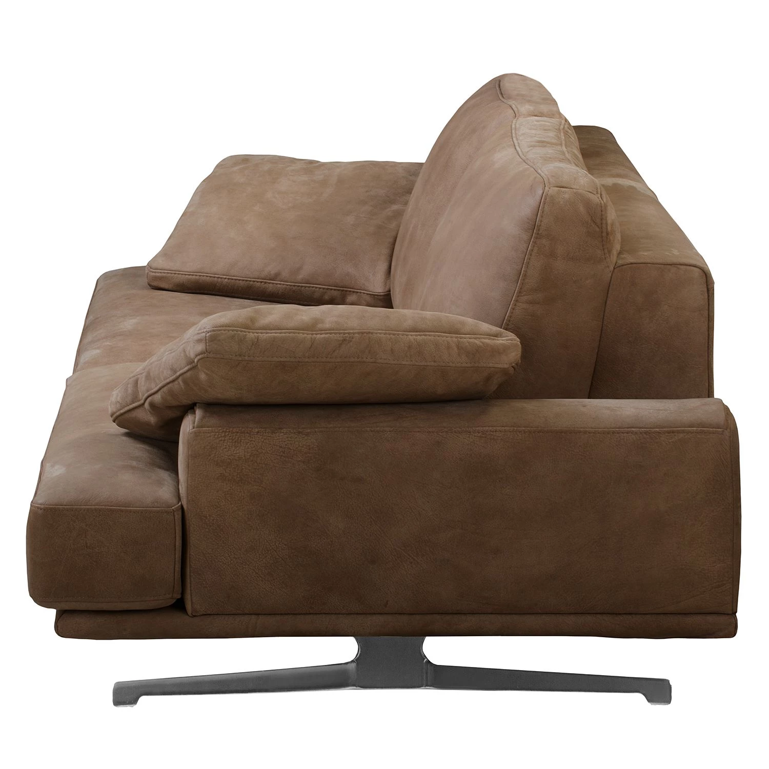 Ars manufacti Canapé Hendra I (2 places) - Cuir véritable - Marron 4 Ars manufacti Canapé Hendra I (2 places) - Cuir véritable - Marron – Image 4