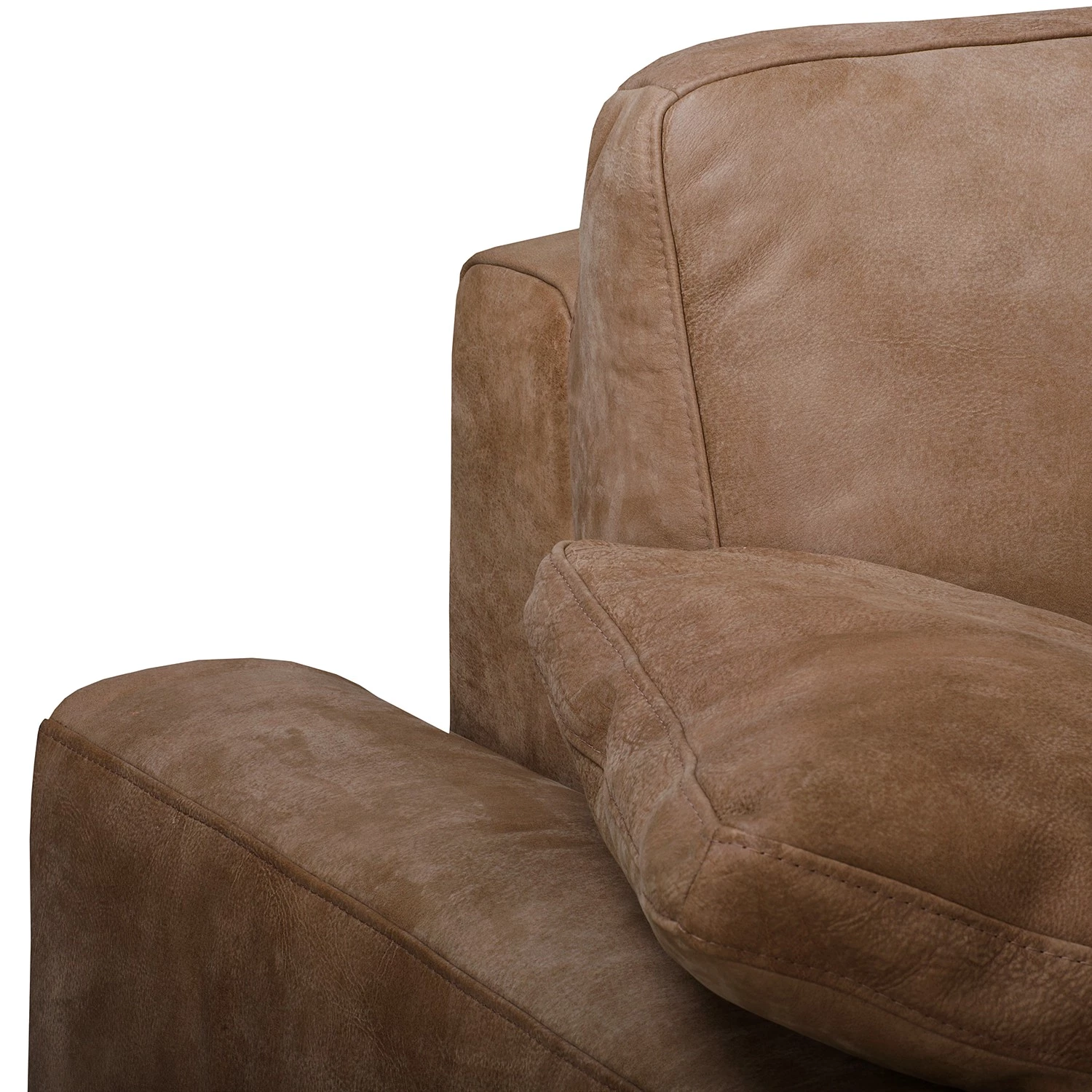 Ars manufacti Canapé Hendra I (2 places) - Cuir véritable - Marron 6 Ars manufacti Canapé Hendra I (2 places) - Cuir véritable - Marron – Image 6