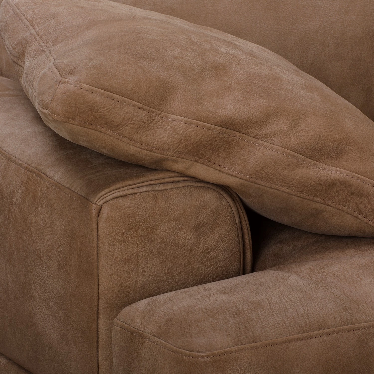 Ars manufacti Canapé Hendra I (2 places) - Cuir véritable - Marron 7 Ars manufacti Canapé Hendra I (2 places) - Cuir véritable - Marron – Image 7