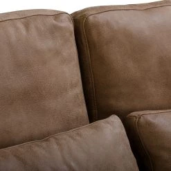 Ars manufacti Canapé Lurrip I (3 places) - Cuir véritable - Marron -Canapés Soldes Magasin 1000179299 190813 17583200720 DETAILS P000000001000179299