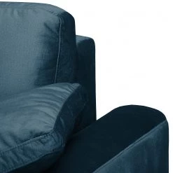 Fredriks Canapé d’angle Hendra II - Tissu - Velours Onoli: Bleu marine - Méridienne courte à gauche (vue de face) -Canapés Soldes Magasin 1000179349 190813 17590301175 DETAILS P000000001000179349