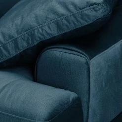 Fredriks Canapé d’angle Hendra II - Tissu - Velours Onoli: Bleu marine - Méridienne courte à gauche (vue de face) -Canapés Soldes Magasin 1000179349 190813 17590301176 DETAILS P000000001000179349