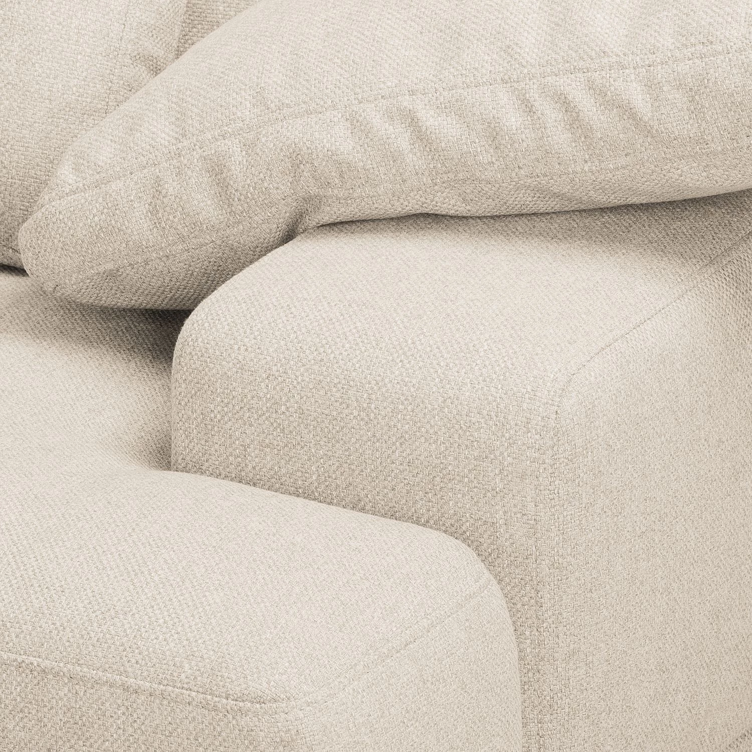 Fredriks Canapé d’angle Lurrip II - Tissu - Tissu Delea: Beige - Méridienne courte à gauche (vue de face) 8 Fredriks Canapé d’angle Lurrip II - Tissu - Tissu Delea: Beige - Méridienne courte à gauche (vue de face) – Image 8