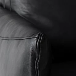 Studio Copenhagen Canapé Harlev (3 places) - Cuir véritable - Noir -Canapés Soldes Magasin 1000179415 200212 09292700011 DETAILS P000000001000179415