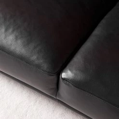 Studio Copenhagen Canapé Harlev (3 places) - Cuir véritable - Noir -Canapés Soldes Magasin 1000179415 200421 11333200003 DETAILS P000000001000179415