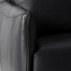 Studio Copenhagen Canapé Harlev (2 places) - Cuir véritable - Noir -Canapés Soldes Magasin 1000179417 200212 09292800038 DETAILS P000000001000179417