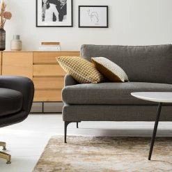 Studio Copenhagen Canapé Peritz (3 places) - Tissu - Gris / Beige -Canapés Soldes Magasin 1000179418 200324 14461800002 DETAILS P000000001000179418