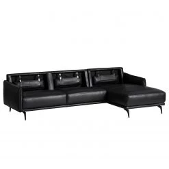 Studio Copenhagen Canapé d’angle Harlev - Cuir véritable - Méridienne courte à droite (vue de face) 22 Studio Copenhagen Canapé d’angle Harlev - Cuir véritable - Méridienne courte à droite (vue de face) -Canapés Soldes Magasin 1000179455 200211 15162800018 DETAILS P000000001000179455