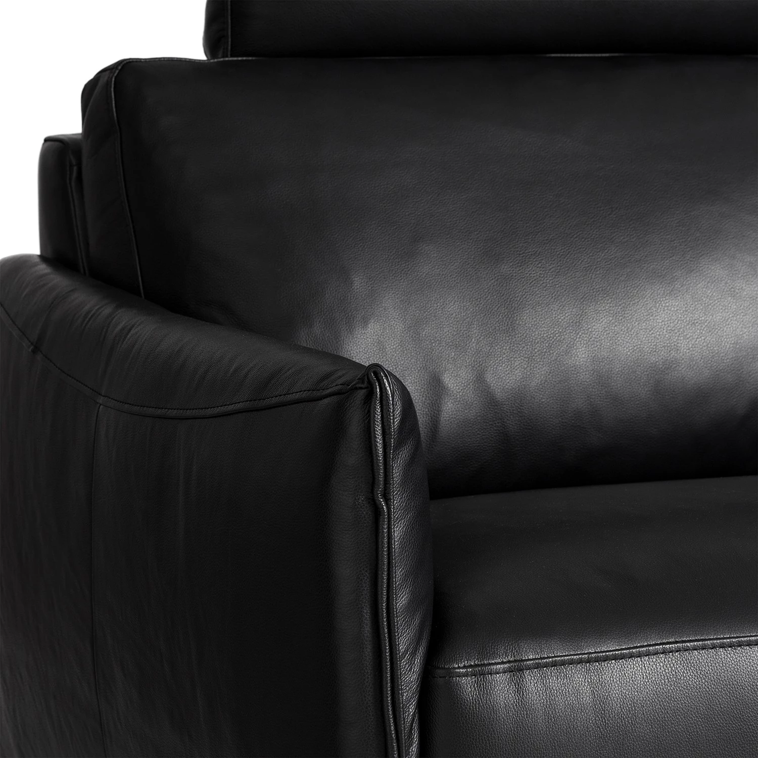 Studio Copenhagen Canapé d’angle Harlev - Cuir véritable - Méridienne courte à droite (vue de face) 14 Studio Copenhagen Canapé d’angle Harlev - Cuir véritable - Méridienne courte à droite (vue de face) – Image 14