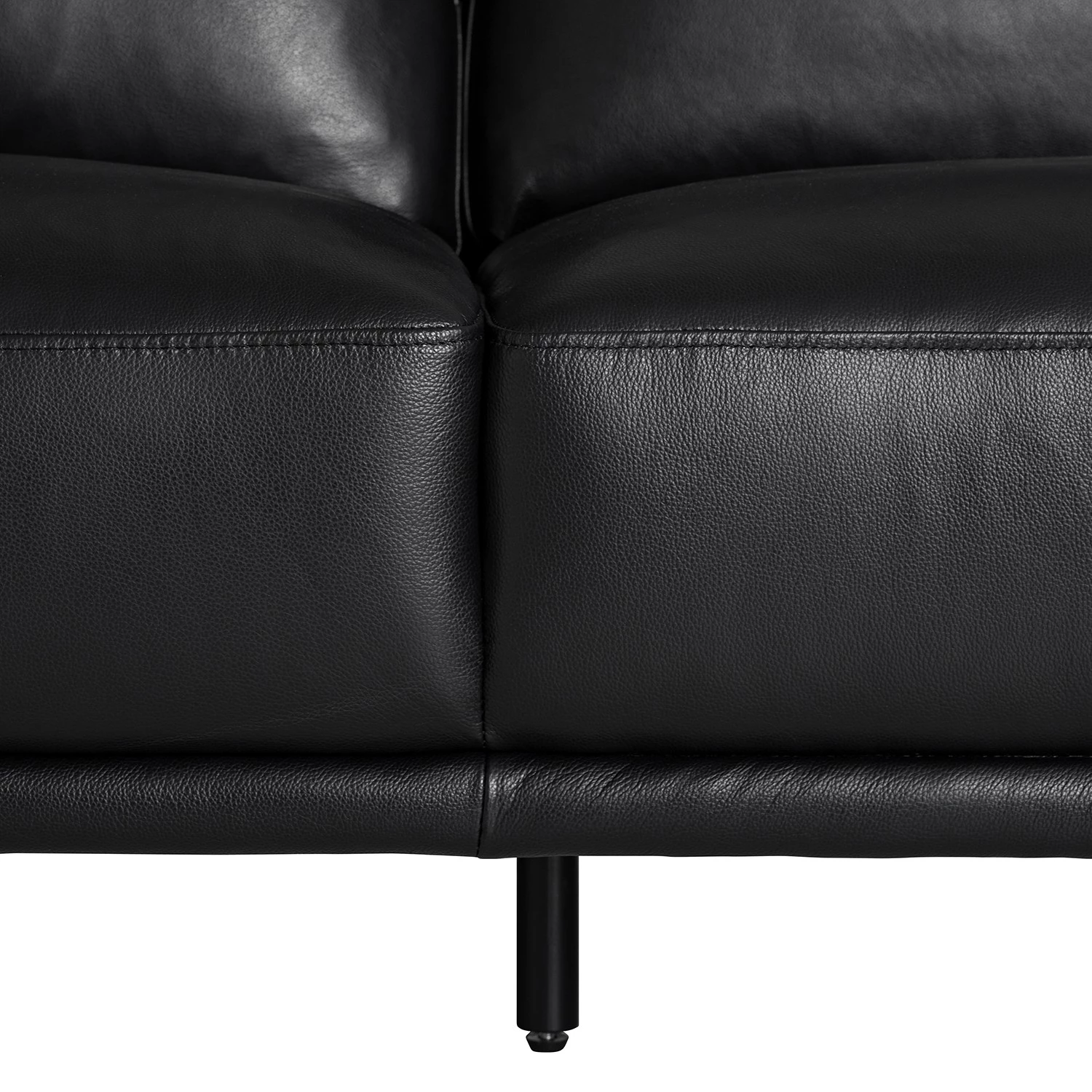 Studio Copenhagen Canapé d’angle Harlev - Cuir véritable - Méridienne courte à droite (vue de face) 17 Studio Copenhagen Canapé d’angle Harlev - Cuir véritable - Méridienne courte à droite (vue de face) – Image 17