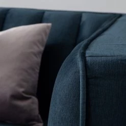 Jack & Alice Canapé Borlo (3 places) - Bleu marine -Canapés Soldes Magasin 1000180137 201030 05545600005 DETAILS P000000001000180137