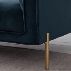 Jack & Alice Canapé Borlo (3 places) - Bleu marine -Canapés Soldes Magasin 1000180137 201030 05545900007 DETAILS P000000001000180137