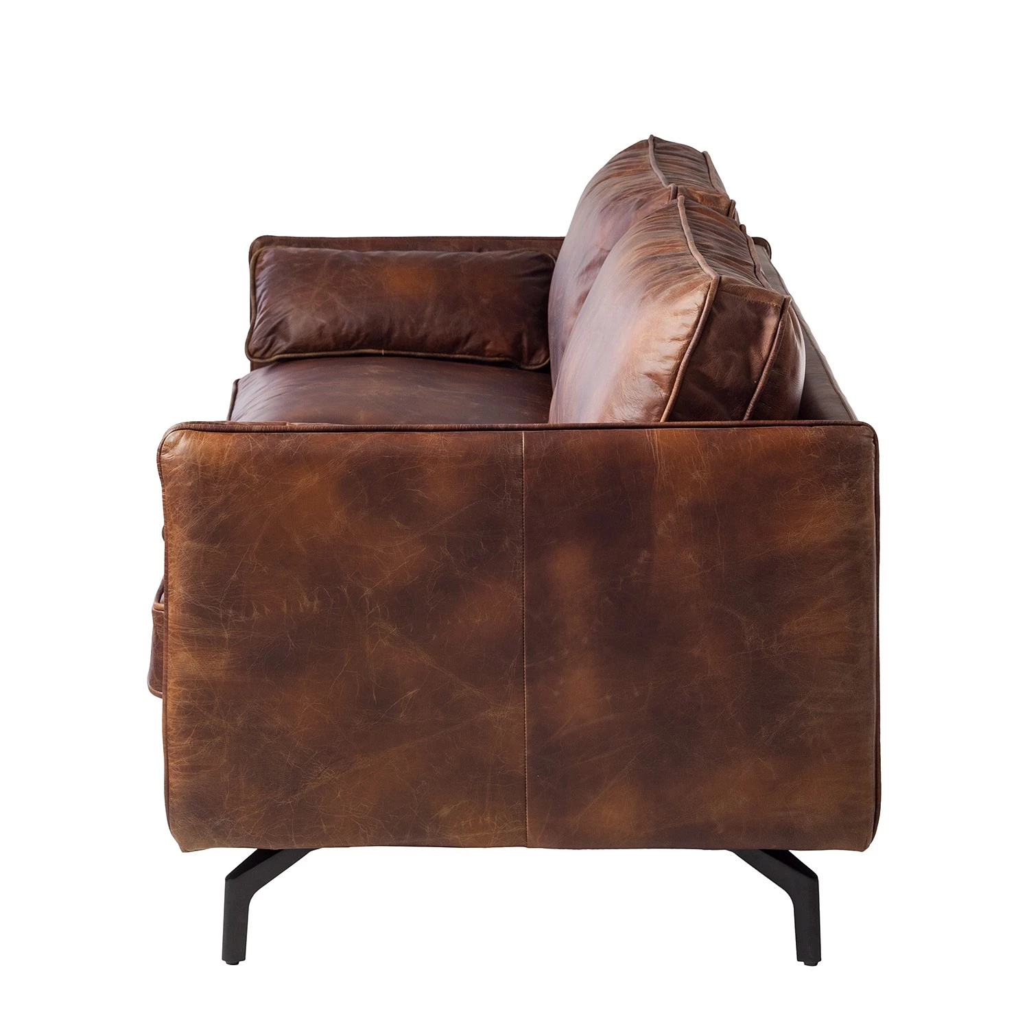 Ars manufacti Canapé Quesada (3 places) - Cuir - Marron 5 Ars manufacti Canapé Quesada (3 places) - Cuir - Marron – Image 5