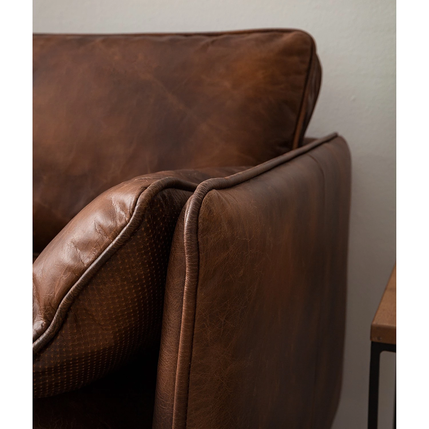 Ars manufacti Canapé Quesada (3 places) - Cuir - Marron 13 Ars manufacti Canapé Quesada (3 places) - Cuir - Marron – Image 13