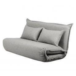 Jack & Alice Canapé convertible Jake - Tissu - Gris clair