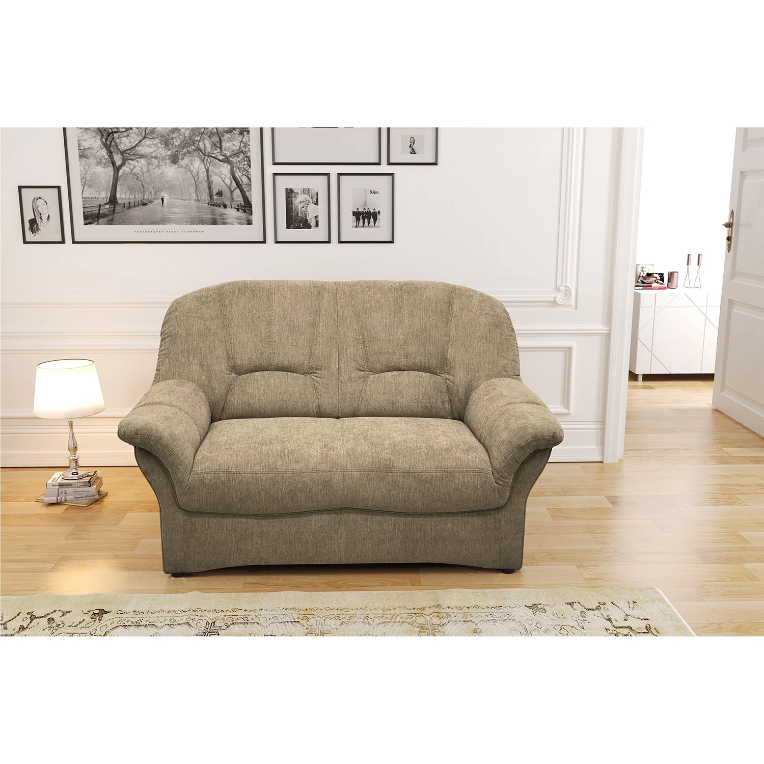 Modoform Canapé Wells (2 places) - Tissage à plat - Cappuccino 4 Modoform Canapé Wells (2 places) - Tissage à plat - Cappuccino – Image 4