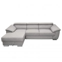 Fredriks Canapé d’angle Swain - Tissu - Gris clair - Méridienne courte à gauche (vue de face) - Sans fonction