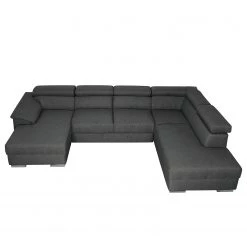 Modoform Canapé panoramique Swain - Tissu - Anthracite - Méridienne courte à gauche (vue de face) - Avec fonction couchage 20 Modoform Canapé panoramique Swain - Tissu - Anthracite - Méridienne courte à gauche (vue de face) - Avec fonction couchage -Canapés Soldes Magasin 1000183420 191111 17585400736 DETAILS P000000001000183420