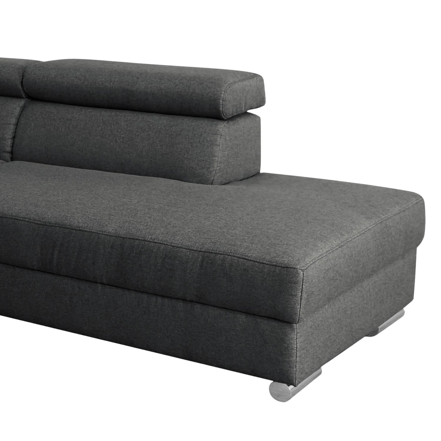 Modoform Canapé panoramique Swain - Tissu - Anthracite - Méridienne courte à gauche (vue de face) - Avec fonction couchage 9 Modoform Canapé panoramique Swain - Tissu - Anthracite - Méridienne courte à gauche (vue de face) - Avec fonction couchage – Image 9