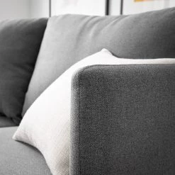 Fredriks Canapé d’angle Pratt - Tissu - Gris foncé - Méridienne courte à droite (vue de face) -Canapés Soldes Magasin 1000183796 210323 15250001890 DETAILS P000000001000183796