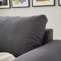 Fredriks Canapé Nampa II (3 places) - Tissu - Gris clair -Canapés Soldes Magasin 1000183921 200211 09331600003 DETAILS P000000001000183921