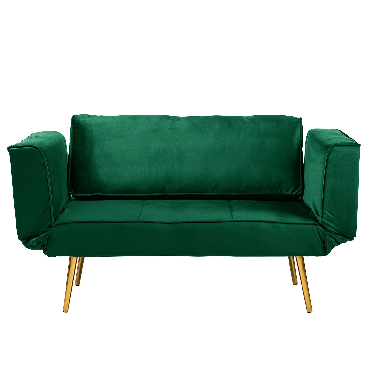 Jack & Alice Canapé convertible Behram III - Velours - Vert foncé 8 Jack & Alice Canapé convertible Behram III - Velours - Vert foncé – Image 8