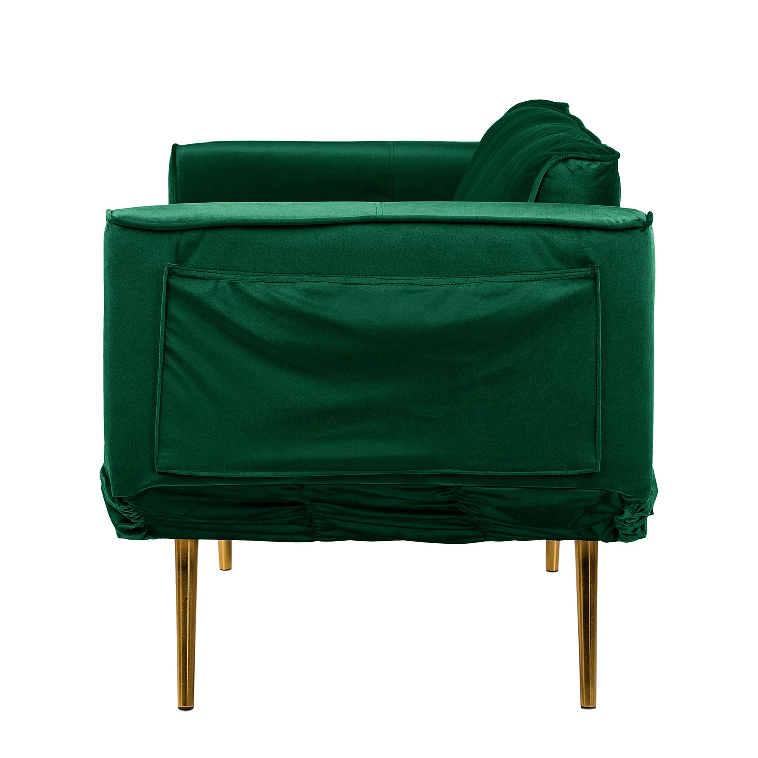 Jack & Alice Canapé convertible Behram III - Velours - Vert foncé 9 Jack & Alice Canapé convertible Behram III - Velours - Vert foncé – Image 9