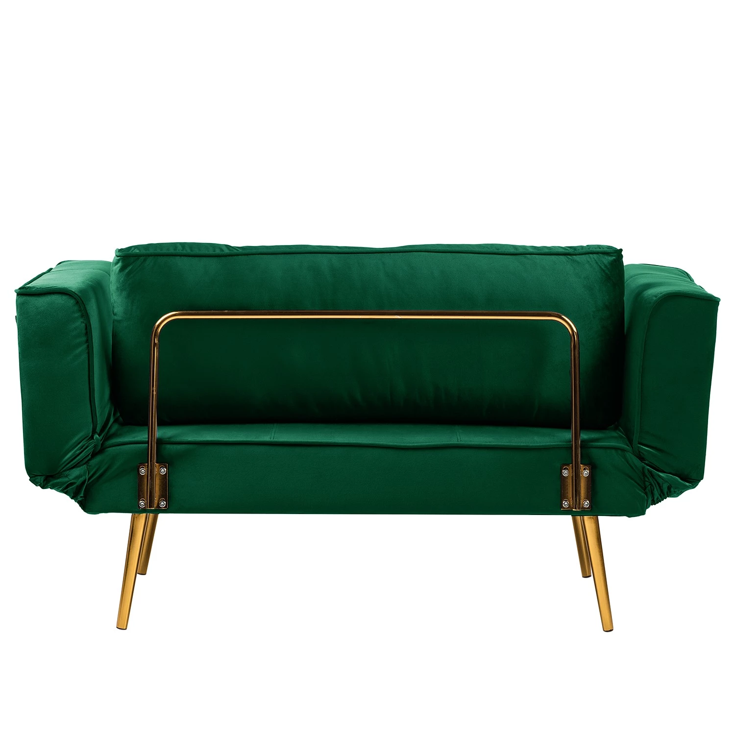 Jack & Alice Canapé convertible Behram III - Velours - Vert foncé 10 Jack & Alice Canapé convertible Behram III - Velours - Vert foncé – Image 10