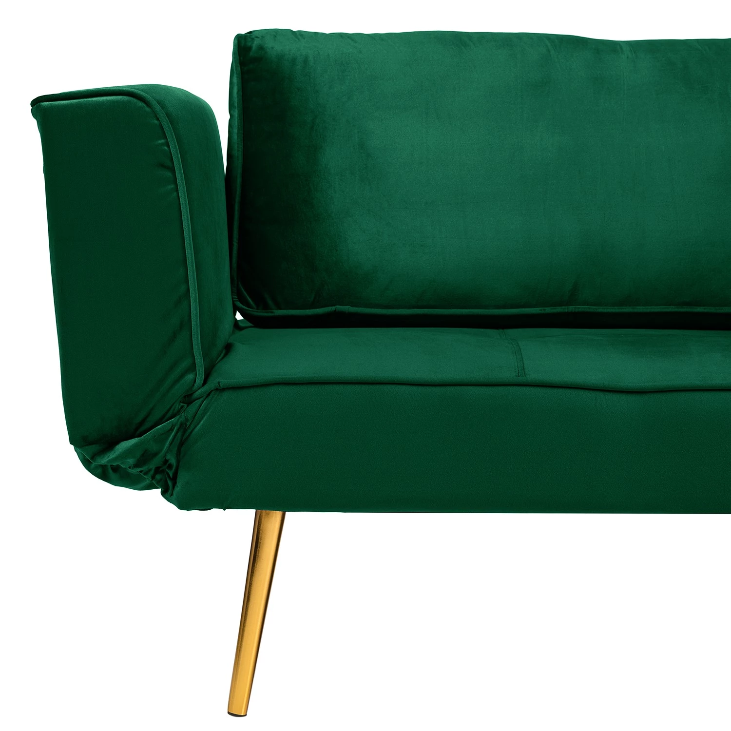 Jack & Alice Canapé convertible Behram III - Velours - Vert foncé 11 Jack & Alice Canapé convertible Behram III - Velours - Vert foncé – Image 11