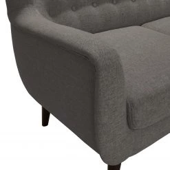 Norrwood Canapé Boyka I (2 places) - Velours - Tissu Nere: Gris -Canapés Soldes Magasin 1000185176 190903 16075503167 DETAILS P000000001000185176