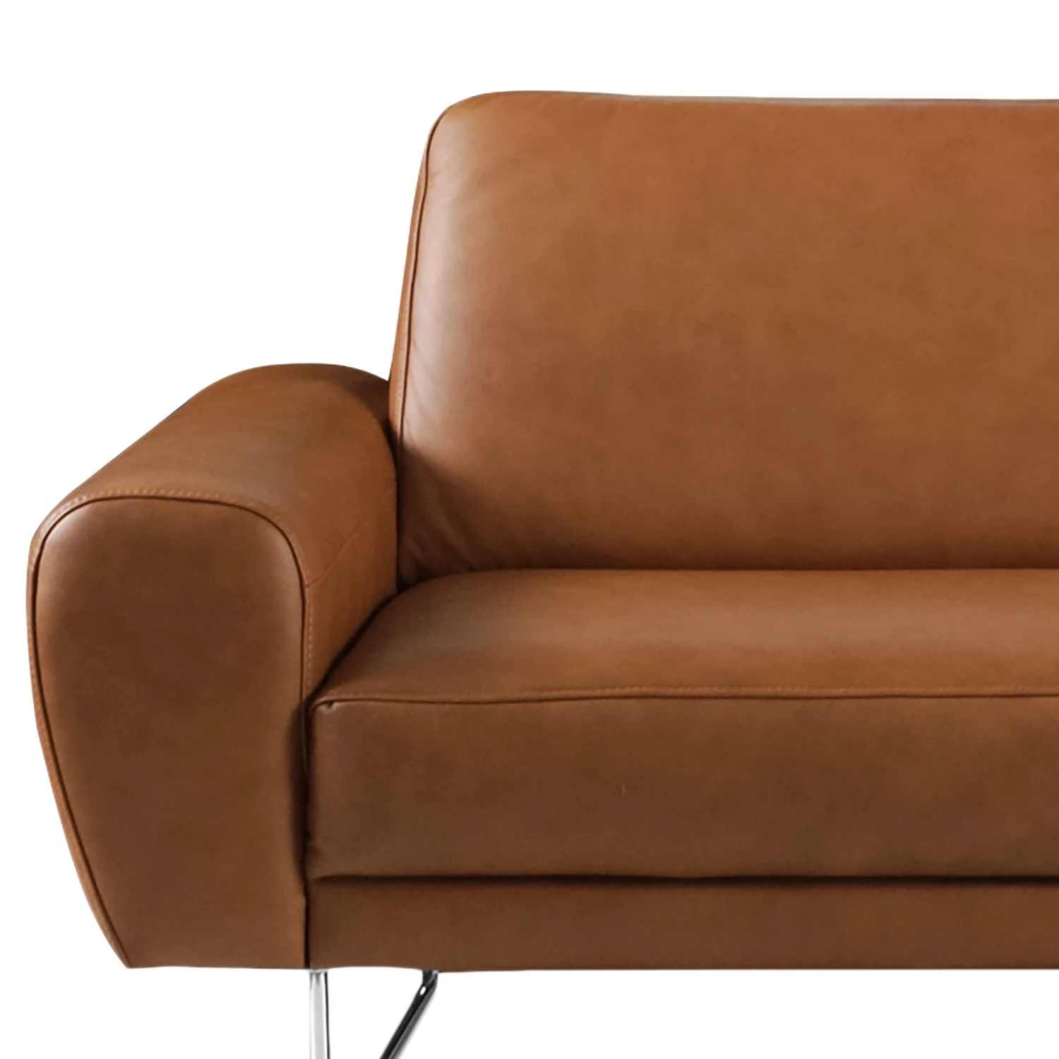 Loftscape Canapé Kerman (2 places) - Cuir véritable - Cognac 8 Loftscape Canapé Kerman (2 places) - Cuir véritable - Cognac – Image 8