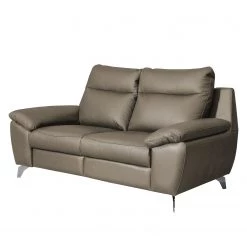 Modoform Canapé Kimball (2 -Sitzer) - Cuir véritable - Taupe - Sans fonction