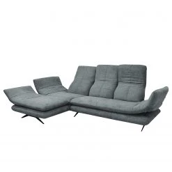 Loftscape Canapé d’angle Whaltey II - Tissu - Gris menthe - Méridienne courte à gauche (vue de face) -Canapés Soldes Magasin 1000186808 191001 12493501394 DETAILS P000000001000186808