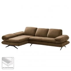 Loftscape Canapé d’angle Whaltey III - Aspect cuir vieilli - Latte macchiatto - Méridienne courte à gauche (vue de face) -Canapés Soldes Magasin 1000186825 210323 15270002208 DETAILS P000000001000186825