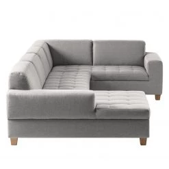 Ars Natura Canapé panoramique Roblin I - Tissu - Gris clair - Méridienne courte à gauche (vue de face) - Fonction couchage - Coffre de lit -Canapés Soldes Magasin 1000186847 210323 15271502242 DETAILS P000000001000186847