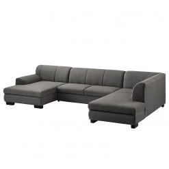 Loftscape Canapé panoramique Lefroy I - Tissage à plat - Gris foncé - Méridienne courte à gauche / longue à droite (vue de face) - Sans fonction -Canapés Soldes Magasin 1000186913 210323 15294402644 DETAILS P000000001000186913