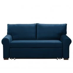 Jack & Alice Canapé convertible Latina XX - Velours - Bleu marine - Largeur : 185 cm -Canapés Soldes Magasin 1000188965 191203 11543600377 DETAILS P000000001000188965